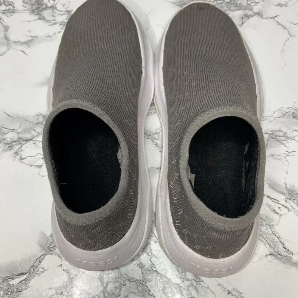 Vessi Skyline Slip On Shoe Womens Size 6 Gray Knit Sneaker Casual Everyday FAIR - Picture 6 of 8